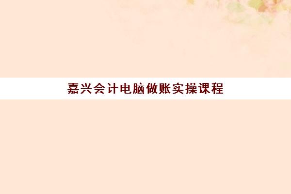 嘉兴会计电脑做账实操课程培训机构哪个好费用多少？2025年最新十大权威排名、各校收费标准与科学择校全指南