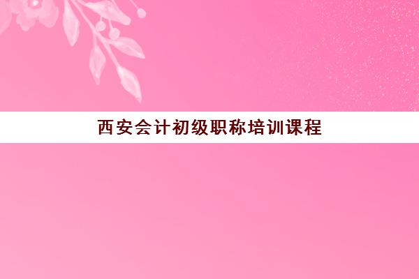 西安会计初级职称培训课程培训机构哪家强些？2025年最新排名榜单、课程特色深度解析与科学择校指南