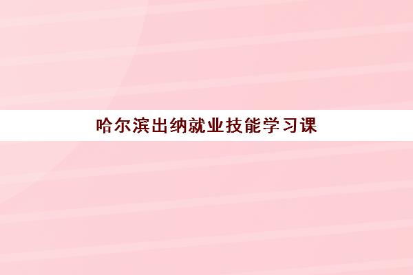哈尔滨出纳就业技能学习课程五大机构服务能力如何分析？2025年机构服务能力评测与选择指南