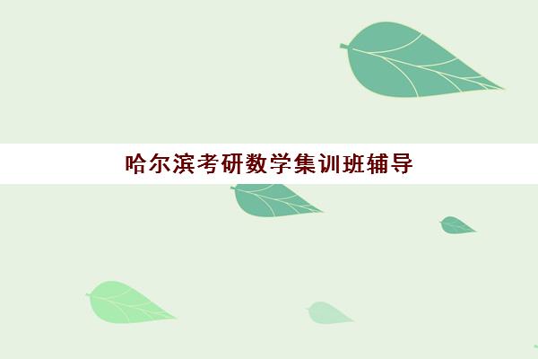 哈尔滨考研数学集训班辅导机构排名前三名如何选择？2025年权威榜单解析与择校指南