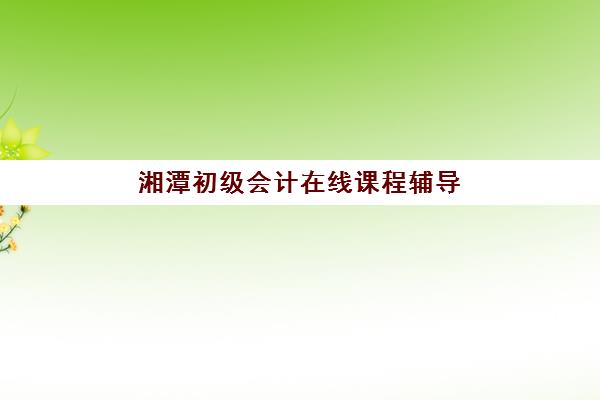 湘潭初级会计在线课程辅导班哪个比较好一点？2025年最新机构深度评测、选择标准与实战指南全解析