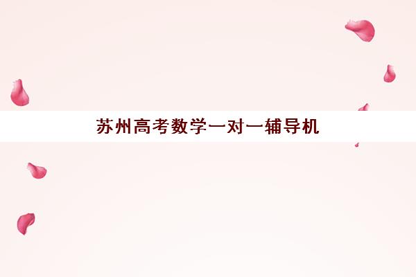 苏州高考数学一对一辅导机构2025年考试时间表：高效备考规划全攻略
