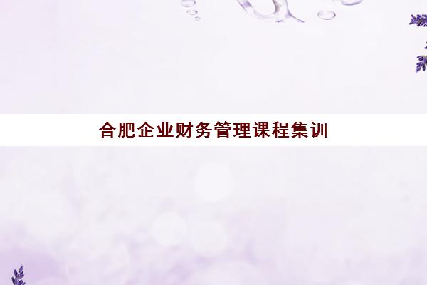 合肥企业财务管理课程集训营排名前十名有哪些？2025年最新权威榜单、择校策略与成功案例全解析