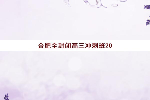 合肥全封闭高三冲刺班2025年成绩公布时间如何查询最准确？全年时间表、查询方式与备考指南全解析