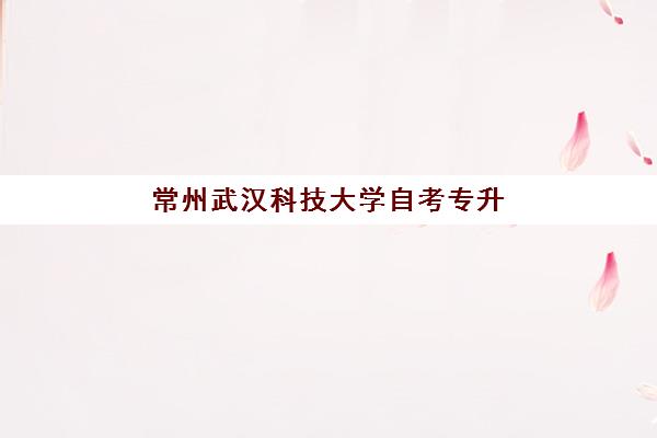 常州武汉科技大学自考专升本业余课程怎么选？高性价比公办机构TOP5推荐与择校指南