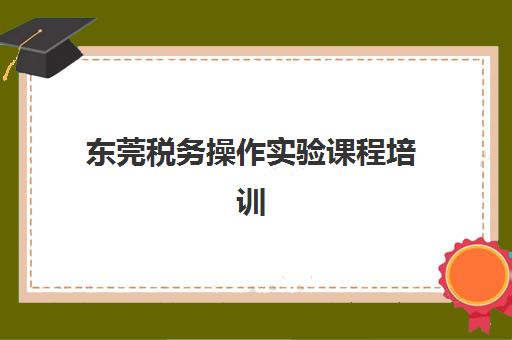 东莞税务操作实验课程培训机构哪个比较好？2025年五大机构硬核解析与择校指南