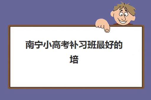 南宁小高考补习班最好的培训机构排名如何选择？2025年最新权威榜单、择校标准与提分攻略