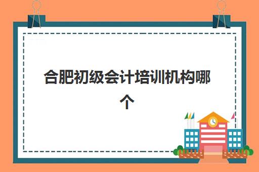 合肥初级会计培训机构哪个好一点？教育领域资深博主深度解析2025年排名前十机构与科学择校全指南