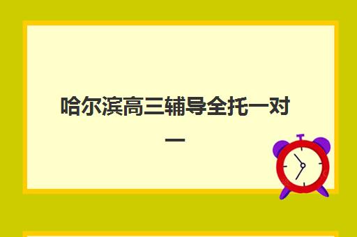 哈尔滨高三辅导全托一对一时间2025具体时间安排，最新开班计划与课程选择指南